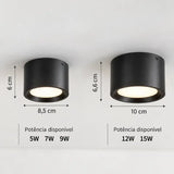 Luminária de Teto Plafon LED de Sobrepor Moderno - Casas Gael