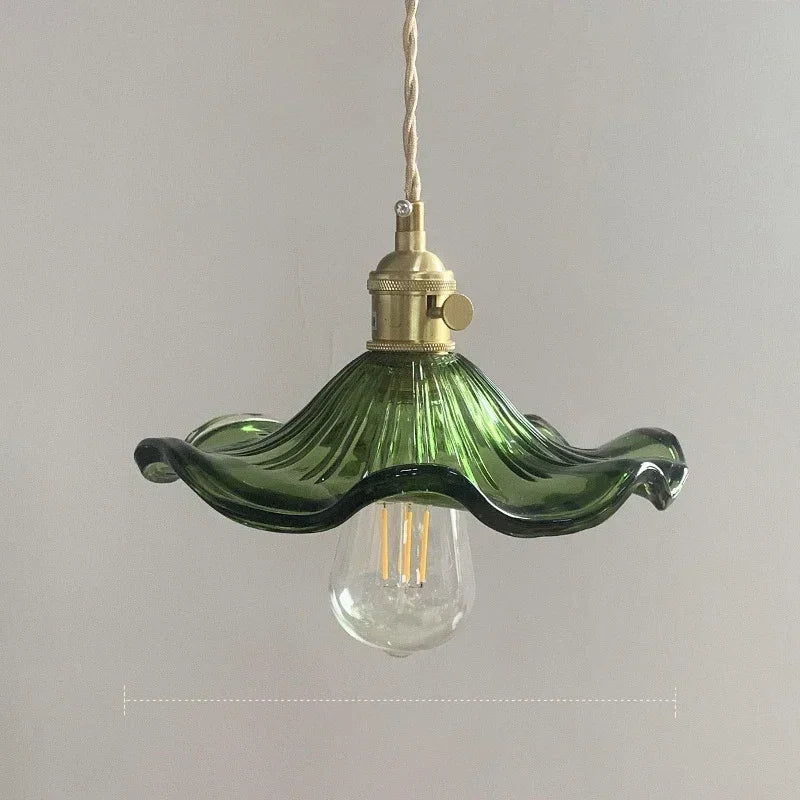 Luminária de teto Pendente LED Nórdica em Vidro Colorido - Casas Gael