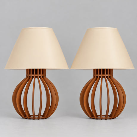 Par de Abajures de Mesa Boho para Cabeceira de Cama