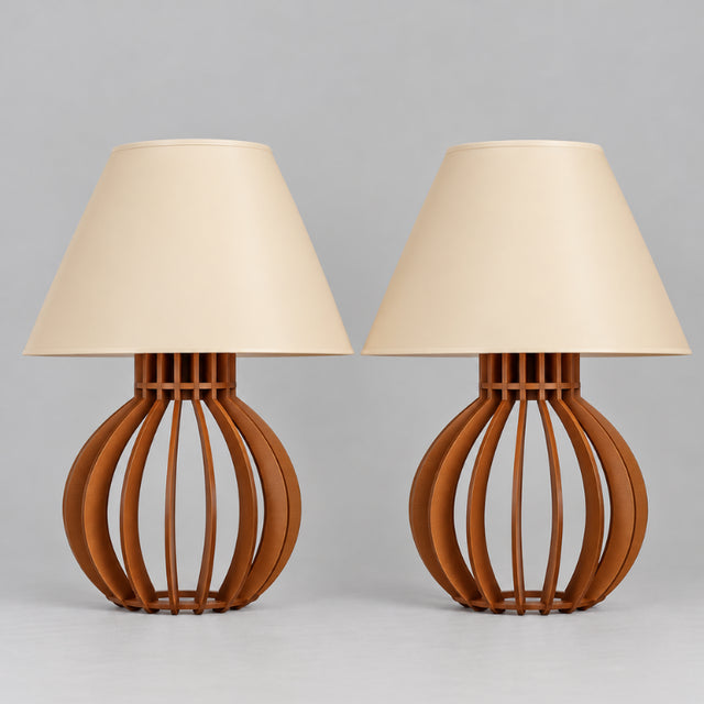 Par de Abajures de Mesa Boho para Cabeceira de Cama