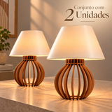 Par de Abajures de Mesa Boho para Cabeceira de Cama