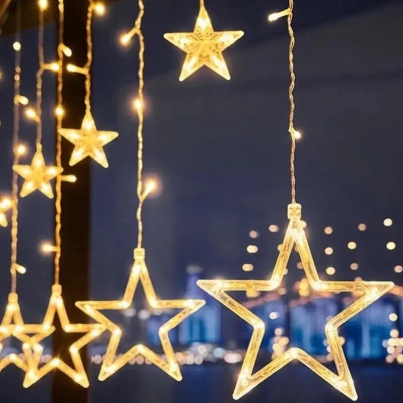 Pisca Pisca Cascata de Natal Estrela 3m 110V - Casas Gael 
