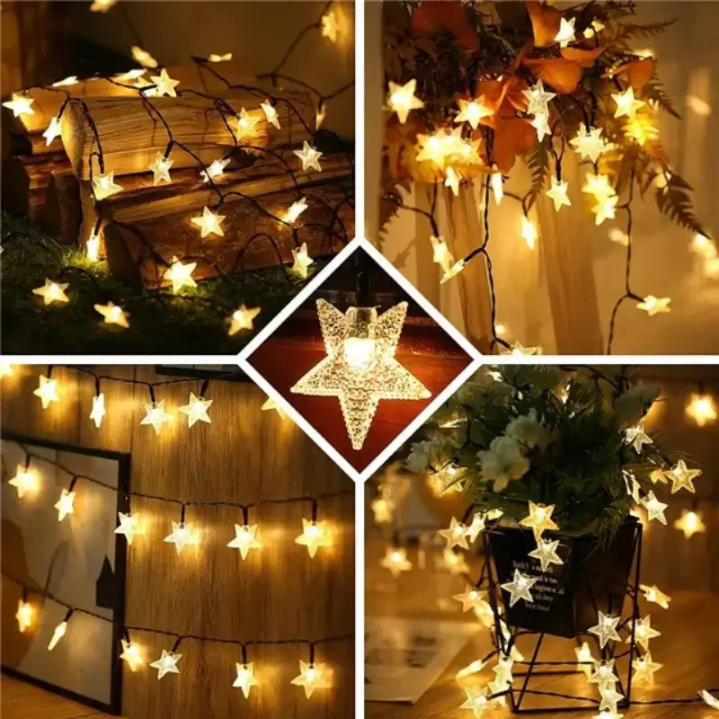 Pisca Pisca Estrela LED 20 Luzes 4 Metros para Decoração de Natal - Casas Gael