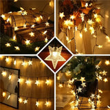 Pisca Pisca Estrela LED 20 Luzes 4 Metros para Decoração de Natal - Casas Gael