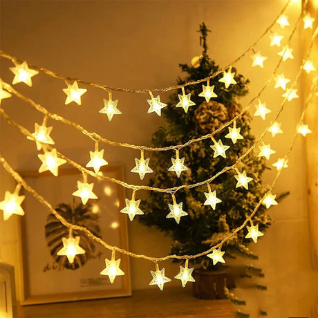 Pisca Pisca Estrela LED 20 Luzes 4 Metros para Decoração de Natal - Casas Gael
