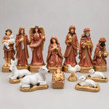 Presépio de Natal Completo 13 Peças em Gesso
