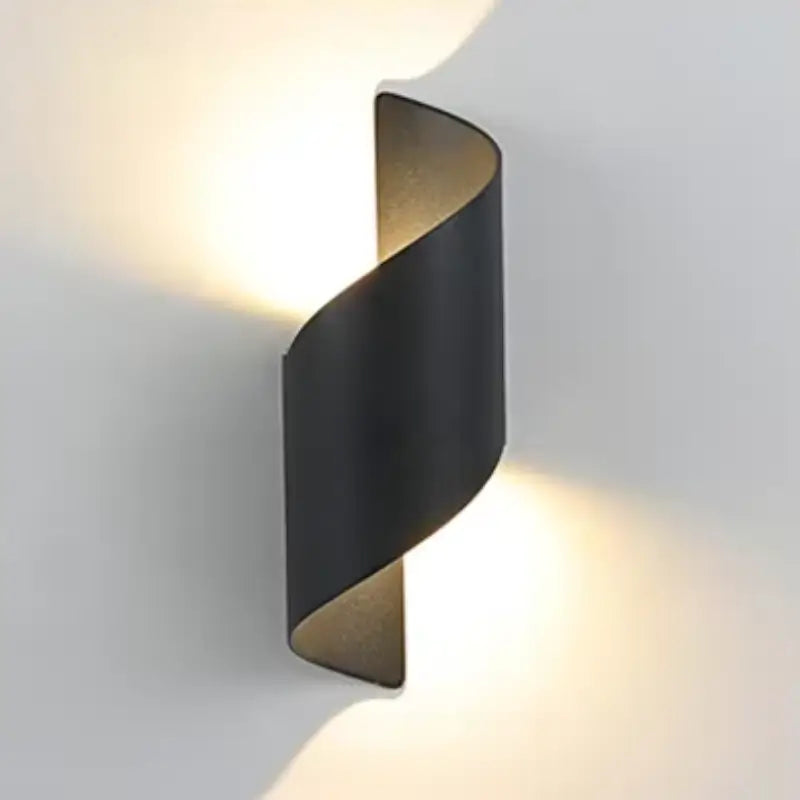 Arandela Externa de Parede Led Espiral