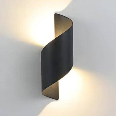 Arandela Externa de Parede Led Espiral