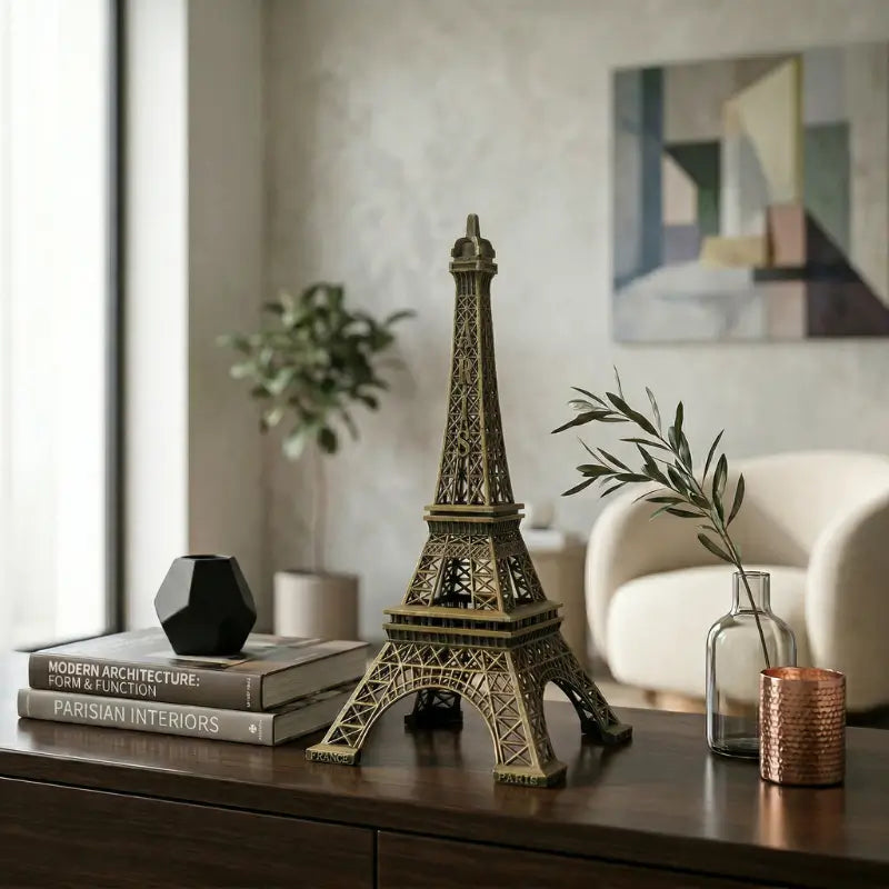 Estatueta Decorativa Torre Eiffel Em Metal