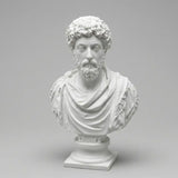 Estatueta Grega Decorativa Busto Marco Aurélio