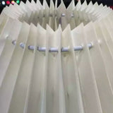 Luminária de Chão Articulável com Cúpula Plissada - Casas Gael