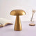 Luminária de Mesa Decorativa Cogumelo Recarregável em Metal