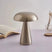 Luminária de Mesa Decorativa Cogumelo Recarregável em Metal