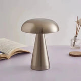 Luminária de Mesa Decorativa Cogumelo Recarregável em Metal