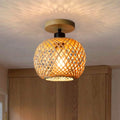 Luminária de Teto Rattan Fibras Naturais - Casas Gael