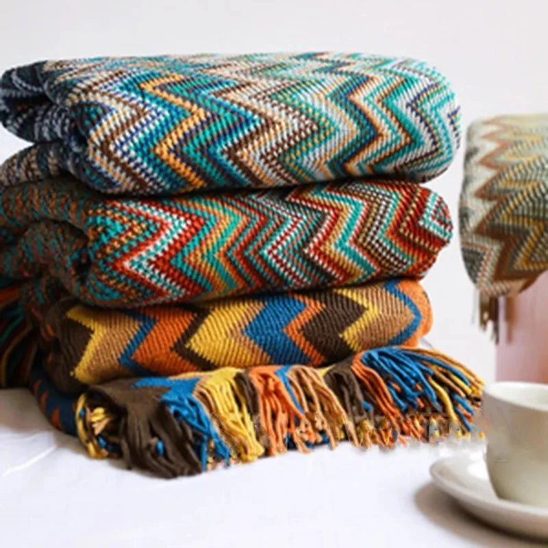 Manta Para Sofá Moderna Tricot - Casas Gael