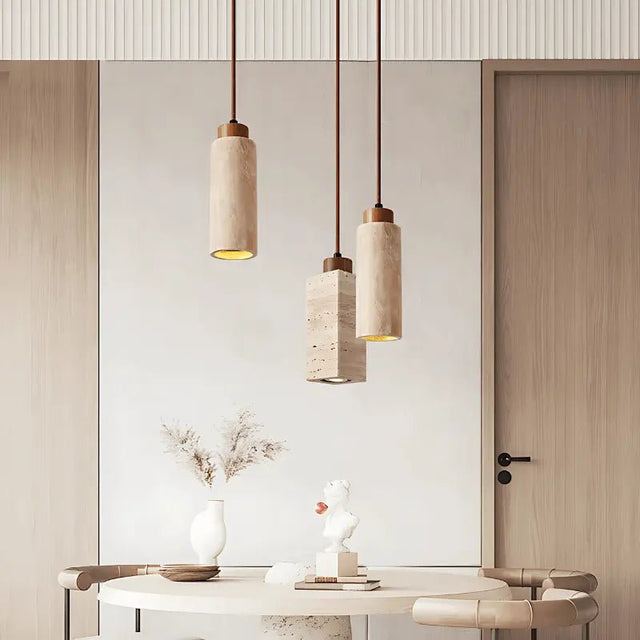 Pendente Japonês de Mármore Estilo Wabi Sabi - Casas Gael