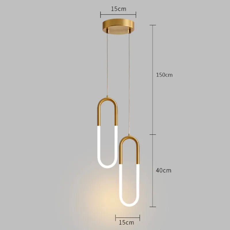 Pendente Minimalista Metal e Led - Casas Gael