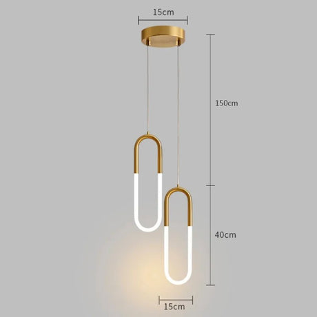 Pendente Minimalista Metal e Led - Casas Gael