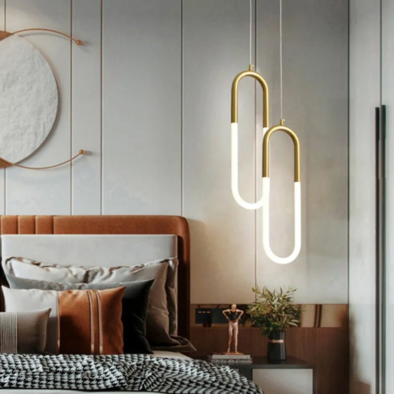 Pendente Minimalista Metal e Led - Casas Gael
