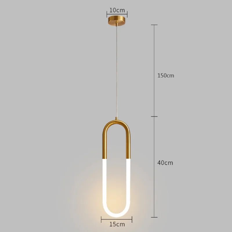 Pendente Minimalista Metal e Led - Casas Gael